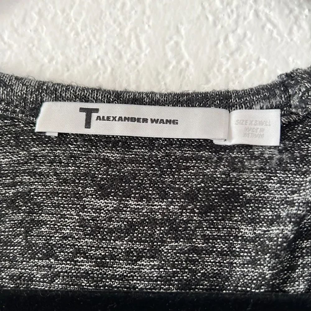 T Alexander Wang grey black midi asymmetrical dress XS - Picture 7 of 10